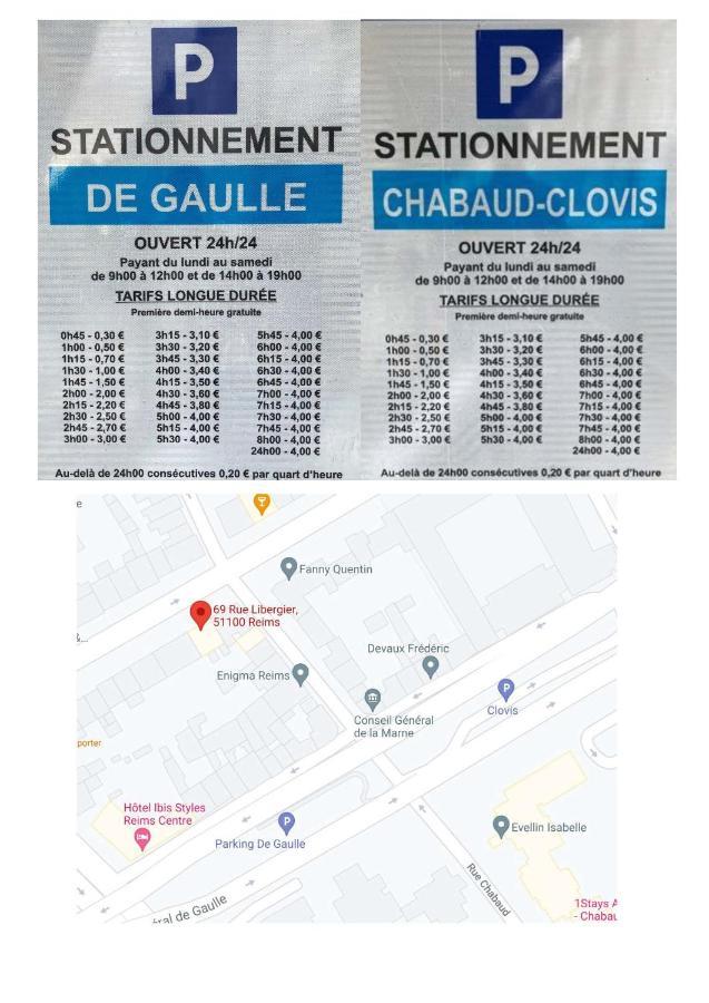 Le Méditerranéen, face à la Cathédrale - 2D Reims Exterior foto